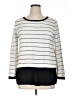 Nue Options Stripes White Pullover Sweater Size XL - photo 1