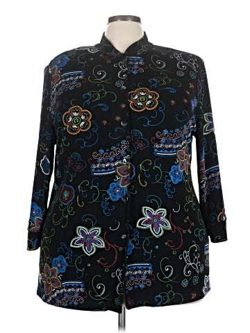 Vikki Vi 3/4 Sleeve Blouse (view 1)
