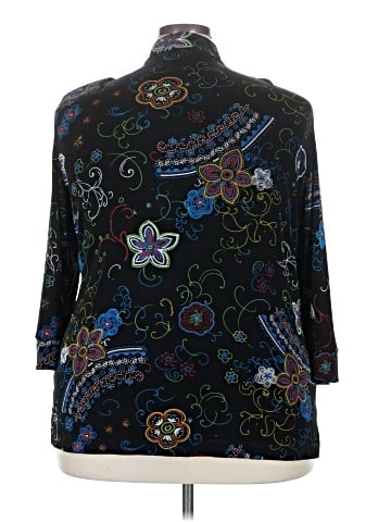Vikki Vi 3/4 Sleeve Blouse (view 2)