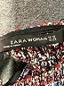 Zara Tweed Gray Red Poncho Size XS - photo 8