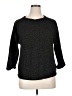 Relativity Metallic Black Pullover Sweater Size 1X - photo 1