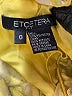 Etcetera 100% Polyester Yellow Cocktail Dress Size 0 - photo 8