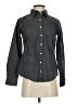 Lands' End Solid Black Long Sleeve Button-Down Shirt Size 00 - photo 1