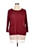 Voll Burgundy 3/4 Sleeve Top Size XL - photo 1