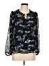 Suncoo 100% Polyester Black Long Sleeve Blouse Size Lg (T3) - photo 1