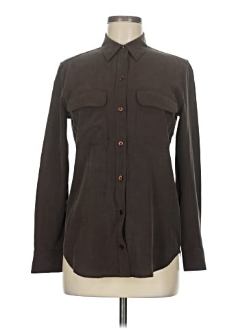 Equipment Long Sleeve Button-Down Shirt (view 1)
