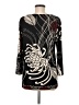 Chico's Graphic Black Long Sleeve Blouse Size Med (1) - photo 2
