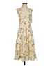 Unbranded Print Yellow Cocktail Dress Size XXS (estimated) - photo 1