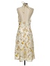 Unbranded Print Yellow Cocktail Dress Size XXS (estimated) - photo 2