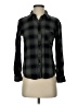 Rails 100% Rayon Plaid Black Long Sleeve Button-Down Shirt Size XS - photo 1