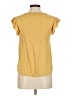 Mine 100% Rayon Yellow Short Sleeve Top Size M - photo 2