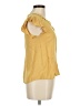 Mine 100% Rayon Yellow Short Sleeve Top Size M - photo 4