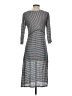 Lie Stripes Gray Casual Dress Size S - photo 2