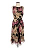 Talbots Floral Brown Cocktail Dress Size 8 - photo 1