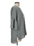 Suzanne Betro Houndstooth Gray 3/4 Sleeve Blouse Size L - photo 4