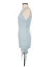 Lioness Solid Blue Casual Dress Size M - photo 5