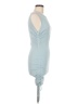 Lioness Solid Blue Casual Dress Size M - photo 4