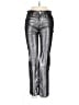 FRAME 100% Leather Metallic Silver Leather Pants Size 25 waist - photo 1