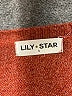 Lily Star Color Block Orange Pullover Sweater Size S - photo 4