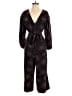 Kate Spade New York 100% Polyester Animal Print Black Jumpsuit Size 2 - photo 1
