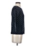 J.Crew 100% Silk Blue 3/4 Sleeve Top Size 0 - photo 4