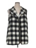 Unbranded 100% Polyester Checkered-gingham Gray Black Vest Size 1X - photo 1