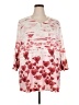 Cj Banks Red 3/4 Sleeve T-Shirt Size 2X - photo 1