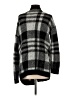 Aqua 100% Acrylic Plaid Black Cardigan Size S - photo 2