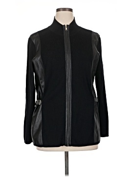 Haut Femme INC International Concepts - Noir Simili Cuir Et Maille - Taille L - Neuf Avec étiquettes
