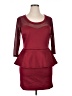 Janette Plus Burgundy Cocktail Dress Size 1XL - photo 1