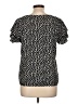 Shein 100% Polyester Polka Dots Black Short Sleeve Blouse Size L - photo 2