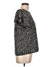 Shein 100% Polyester Polka Dots Black Short Sleeve Blouse Size L - photo 4
