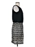En Focus Studio 100% Polyester Graphic Black Casual Dress Size 6 - photo 4