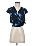 Banana Republic 100% Polyester Blue Short Sleeve Blouse Size XXS - photo 1