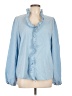 Shein 100% Polyester Blue Long Sleeve Blouse Size 12 - photo 1