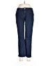 Lands' End Chevron-herringbone Blue Jeans Size 8 (petite) - photo 1
