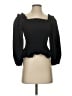 The Drop 100% Cotton Black 3/4 Sleeve Blouse Size S - photo 1