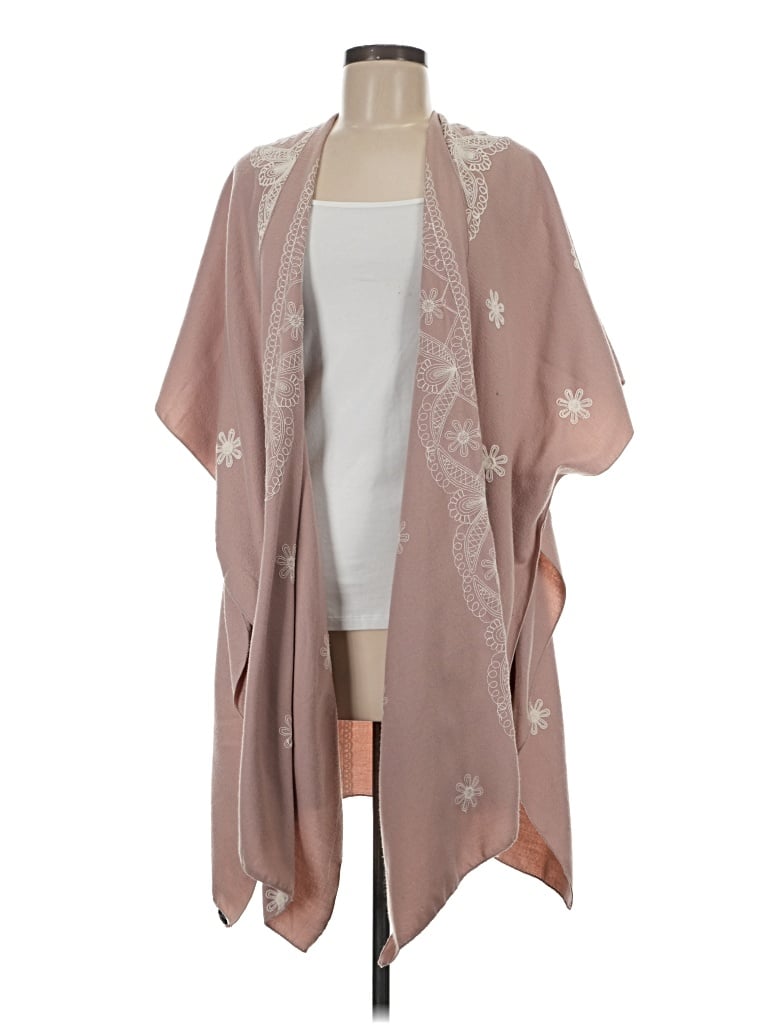 Pre-owned Desigual Poncho In Pink