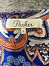 Parker 100% Silk Paisley Blue Romper Size S - photo 3