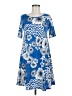 SJS Paisley Blue Casual Dress Size M - photo 1