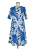 SJS Paisley Blue Casual Dress Size M - photo 2