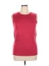 Eddie Bauer 100% Cotton Red Pink Sweater Vest Size XL - photo 1