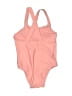 Old Navy Solid Pink One Piece Swimsuit Size 12-18 mo - photo 2