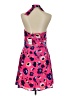 Hutch 100% Polyester Print Pink Cocktail Dress Size 8 - photo 2