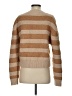 Saunders Collective Stripes Tan Pullover Sweater Size S - photo 2