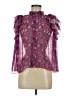 Anthropologie 100% Polyester Purple Sleeveless Blouse Size XS - photo 1