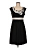 Nine West Graphic Black Cocktail Dress Size 6 - photo 1