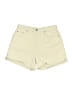 Halston 100% Cotton Solid Ivory Khaki Shorts Size 12 - photo 1