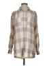 Pilcro Plaid Gray Long Sleeve Button-Down Shirt Size XS - photo 1