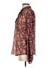 Lucky Brand 100% Polyester Paisley Brown Long Sleeve Blouse Size S - photo 5